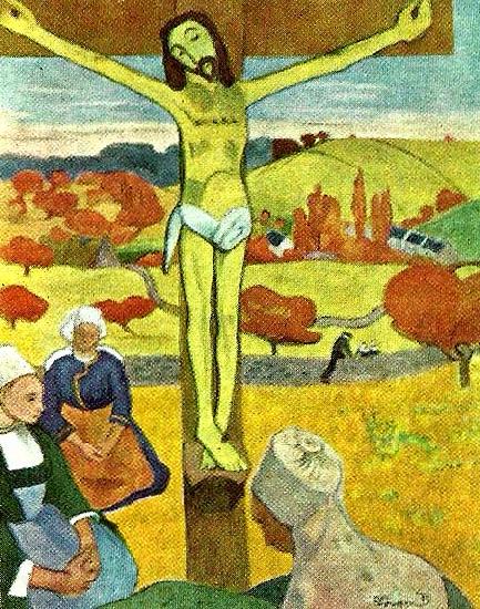 Paul Gauguin den gule kristus Spain oil painting art